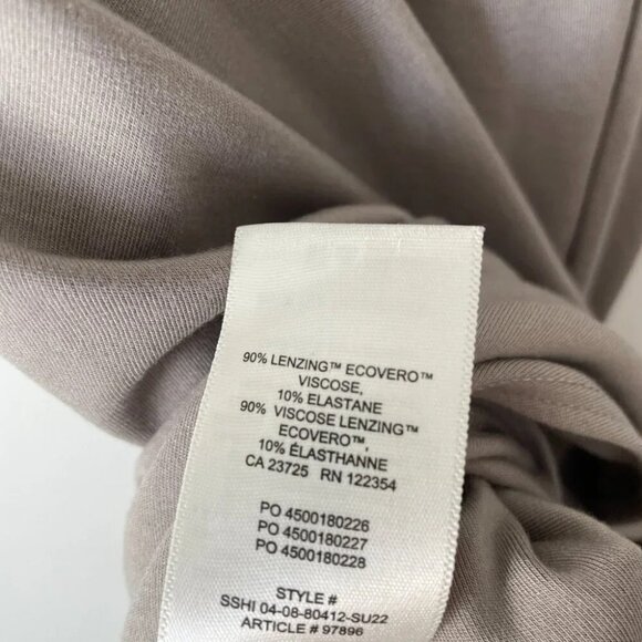 Aritzia  Wilfred Saturn Wrap Midi Dress Grey Size Small - Picture 8 of 8